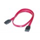 ASSMANN Electronic SATA F/F, 0.5m cable de SATA 0,5 m Rojo AK-400100-005-R
